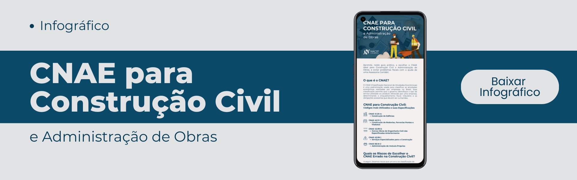 banner baixar infografico cnae para contrucao civil